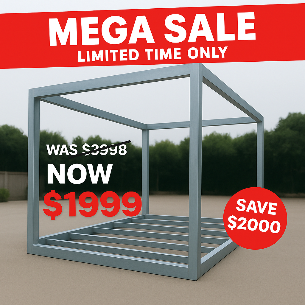 Modular 6x3m Steel Structure Pod Studi Prefabricated Portable Building Container Frame