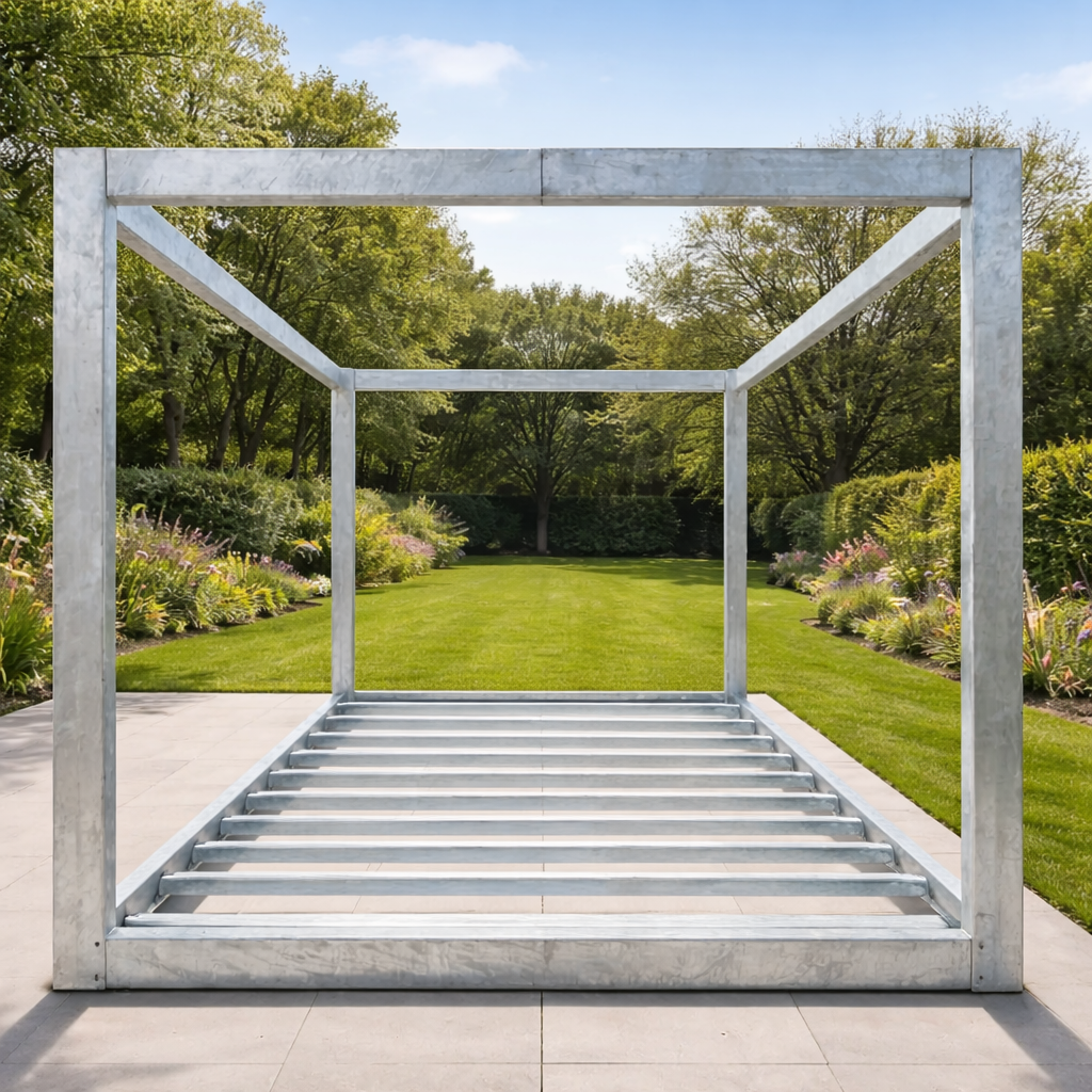 Modular 6x3m Steel Building Structure | Modular Prefabricated  Portable Building Container Frame