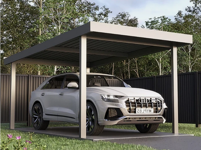 Carport Kit Galvanised COLORBOND Metal Solid Garage Skillion Roof Steel 6m x 3m
