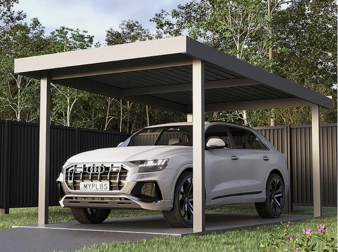 Carport Kit Galvanised COLORBOND Metal Solid Garage Skillion Roof Steel 6m x 3m