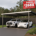 Free standing Car Patio Double Carport Garage