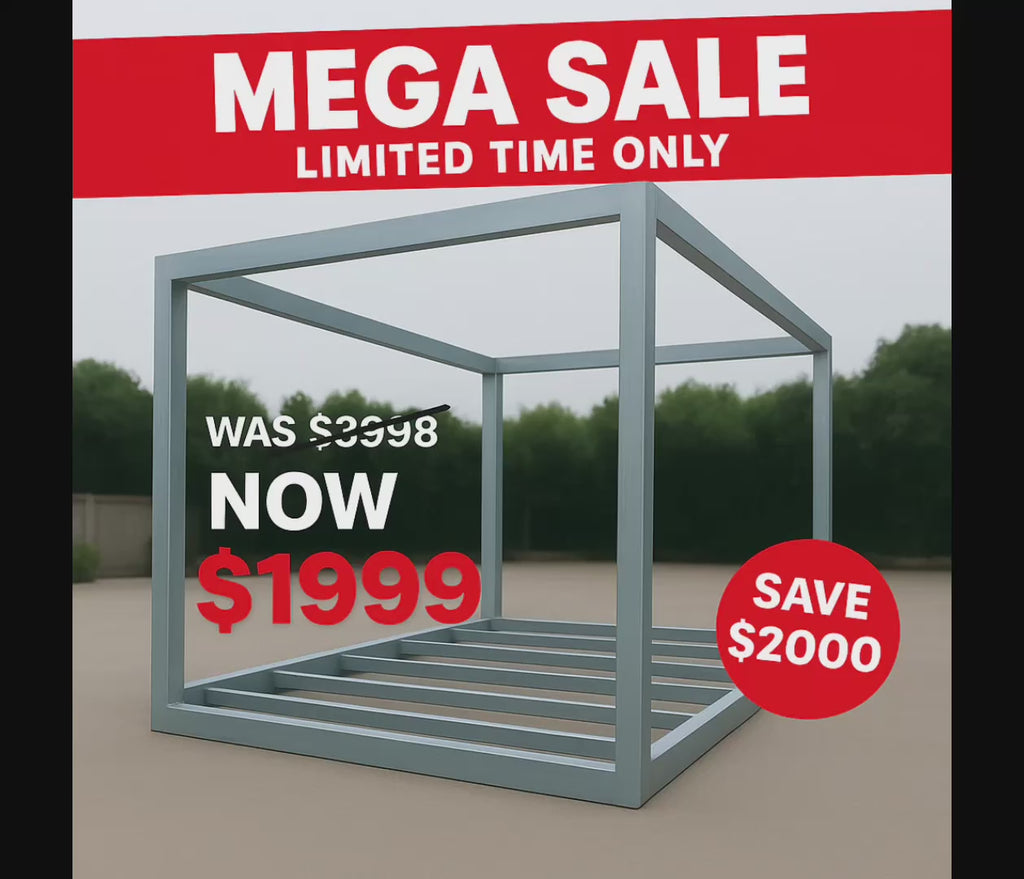 Modular 6x3m Steel Building Structure | Modular Prefabricated  Portable Building Container Frame