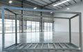 Modular steel building frame Skillion Roof Prefabricated Frame System